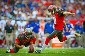 Connor Barth attempts field goal 8 November 2015 151108-F-ID984-017