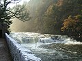 Dundaff Linn at New Lanark in winter.