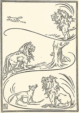 <span class="mw-page-title-main">The Fox and the Lion</span> Aesops fable