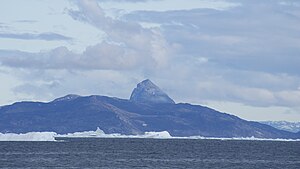 Ikerasak island seen from Uummannaq