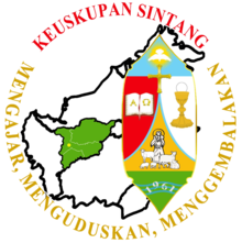Coat of arms of the Diocese of Sintang