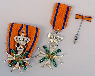 <span class="mw-page-title-main">Military Order of William</span> Oldest and highest honor of the Kingdom of the Netherlands