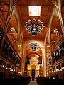 Intérieur de la grande Synagogue de Budapest.