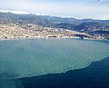 Séparation Eau douce Eau salée en Méditerranée à Nice après une grosse averse de montagne