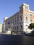 Baksidan av Palazzo Montecitorio, formgiven av arkitekten Ernesto Basile