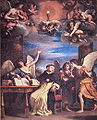 St. Thomas van Aquino schrijft het H. Sacrament (1662)