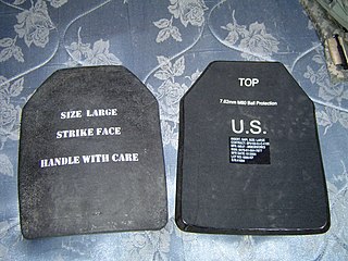 <span class="mw-page-title-main">Ballistic plate</span> Protective armoured plate