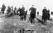 Officieren bij Wounded Knee