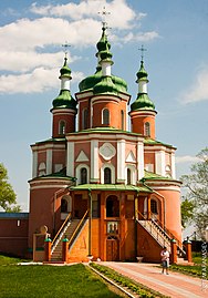 Gereja Petrus dan Paulus di Biara Hustynia di Oblast Chernihiv. 1693