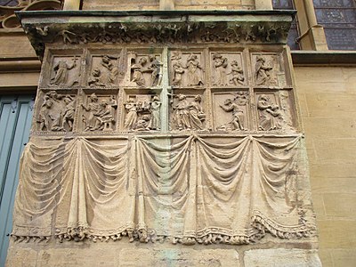 Sculpture around the portal