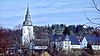 Altstadt und Propsteikirche von Belecke (Warstein), Ansicht vom Lodenweg