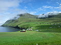 Blick auf Viðareiði von Süden