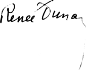 signature de Renée Dunan