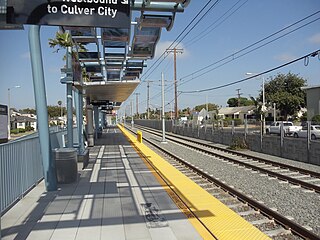 <span class="mw-page-title-main">Farmdale station</span> Los Angeles Metro Rail station