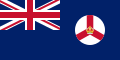 This is the SVG vector image of the flag and government ensign of the Colony of Singapore from 1946 to 1952. It is recommended to create a new SVG vector image based on this SVG. Just change the background color from blue to the same red as the Union Flag in the upper left corner. The other contents remain unchanged.