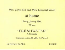 Invitation card for first performance 1935