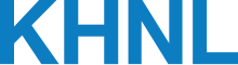 The letters K H N L in a sans serif in blue.
