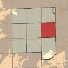 Map highlighting York Township, DuPage County, Illinois.svg