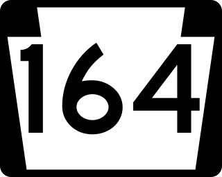 <span class="mw-page-title-main">Pennsylvania Route 164</span> State highway in Pennsylvania, US