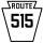 Pennsylvania Route 515 marker