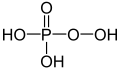 de: Struktur von Peroxophosphorsäure; en: Structure of peroxophosphoric acid