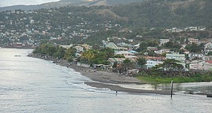 Vue de Roseau.