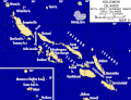 Map of the Solomon and Santa Cruz Islands.