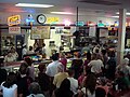 The lunch rush at Philippe's, Los Angeles