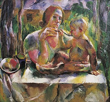 Te i sommerhave, 1926
