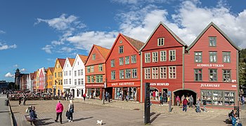 Bryggen in Bergen Built after 1702