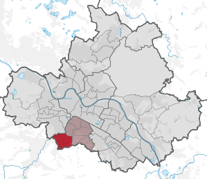 Lage des statistischen Stadtteils Coschütz/Gittersee in Dresden