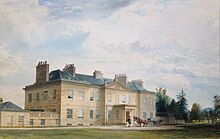 The Lees, Berwickshire about 1869, home of the Marjoribanks of Lees Lees, Berwickshire.JPG