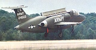 <span class="mw-page-title-main">Lockheed XV-4 Hummingbird</span> American experimental VTOL aircraft