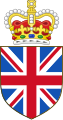 Le drapeau de l'Union comme Union Badge, devise heraldique du Royaume-Uni