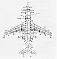 Zone map of an aircraft