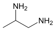 Structuurformule van 1,2-propaandiamine