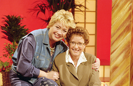 Presentatrices Viola Holt & Catherine Keyl in 1991