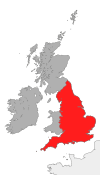 map of England