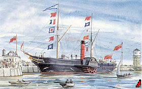 illustration de RMS Columbia (1841)