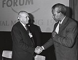 F. W. de Klerk and Nelson Mandela