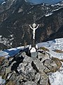 Summit cross on the Vorderskopf in the Karwendel