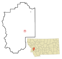 Location of Philipsburg, Montana