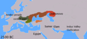 IE languages 2500 BCE