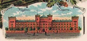 Kaserne der 13er Husaren in der Rödelheimer Chaussee (um 1900)