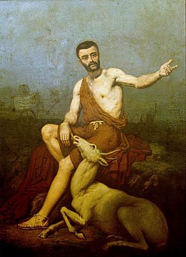 "Sertorius en zijn hert", León Palliere (1849)