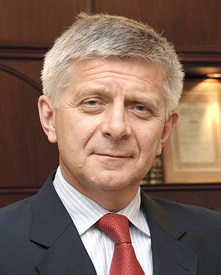 <span class="mw-page-title-main">Marek Belka</span> 11th Prime minister of Poland