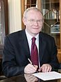 Q57689 Martin McGuinness op 16 mei 2008 geboren op 23 mei 1950 overleden op 21 maart 2017