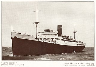 RMS <i>Nova Scotia</i> (1926) Sunken ship from the UK