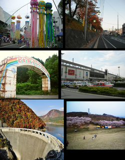 upper:Furukawa festival, Kashima-dai middle:Kejonuma Leisure Land, Furukawa Station lower:Naruko Dam, Mount Kagoho