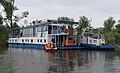 Ponton (floating hotel) Danube Delta, Romania, May 2018